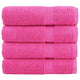 Vidaxl handdoeken solund 4 st 600 g m² 50x100 cm roze