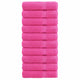 Vidaxl badhanddoeken solund 10 st 600 g m² 70x140 cm roze