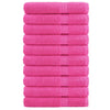 Vidaxl handdoeken solund 10 st 600 g m² 100x200 cm roze
