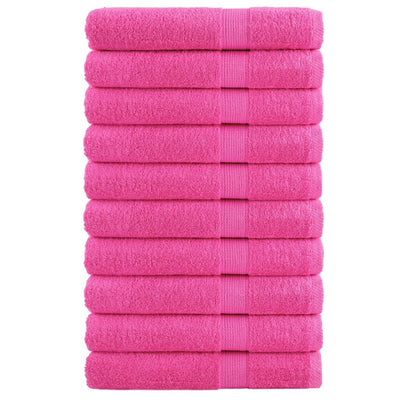 Vidaxl handdoeken solund 10 st 600 g m² 100x200 cm roze