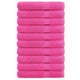 Vidaxl handdoeken solund 10 st 600 g m² 100x200 cm roze
