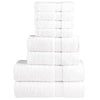 Vidaxl 8-delige handdoekenset solund 600 g m² wit