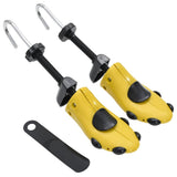 Vidaxl schoenspanners met schoenlepel eu 37-41 kunststof geel - afbeelding 1