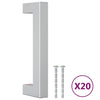 Vidaxl handvatten 20 st 96 mm roestvrij staal zilverkleurig