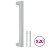 VidaXL Handvatten 20 st 160 mm roestvrij staal zilverkleurig
