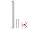 Vidaxl handvatten 20 st 224 mm roestvrij staal zilverkleurig