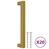 Vidaxl handvatten 20 st 160 mm roestvrij staal goudkleurig