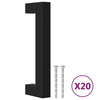 Vidaxl handvatten 20 st 96 mm roestvrij staal zwart