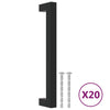 Vidaxl handvatten 20 st 160 mm roestvrij staal zwart