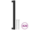 Vidaxl handvatten 20 st 224 mm roestvrij staal zwart