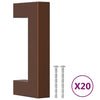 Vidaxl handvatten 20 st 64 mm roestvrij staal bronskleurig