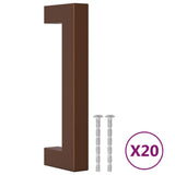 VidaXL Handvatten 20 st 96 mm roestvrij staal bronskleurig - afbeelding 2