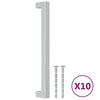 Vidaxl handvatten 10 st 192 mm roestvrij staal zilverkleurig