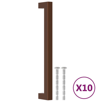 Vidaxl handvatten 10 st 192 mm roestvrij staal bronskleurig