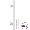 Vidaxl handvatten 20 st 96 mm roestvrij staal zilverkleurig