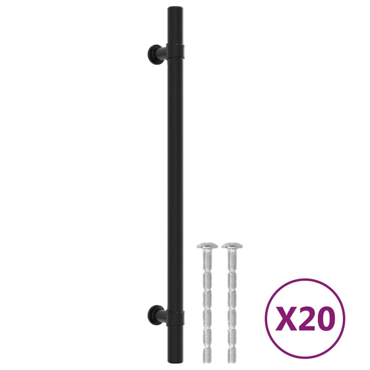 Vidaxl handvatten 20 st 192 mm roestvrij staal zwart