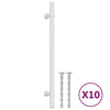 Vidaxl handvatten 10 st 192 mm roestvrij staal zilverkleurig