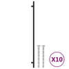 Vidaxl handvatten 10 st 480 mm roestvrij staal zwart