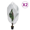 Vidaxl plantenhoezen met ritssluiting 2 st 70 g m² 1,2x1,8 m