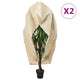 Vidaxl plantenhoezen met ritssluiting 2 st 70 g m² 1,55x1,55 m