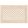 Vidaxl kastdeuren met latwerk 2 st 59,5x39,5 cm massief grenenhout