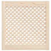 Vidaxl kastdeuren met latwerk 2 st 59,5x61,5 cm massief grenenhout - afbeelding 3