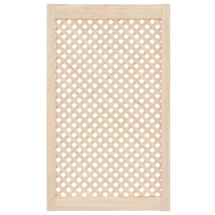 Vidaxl kastdeuren met latwerk 2 st 59,5x99 cm massief grenenhout