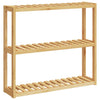 Vidaxl badkamerrek 3-laags wandmontage 60x15x54 cm bamboe