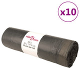 Vidaxl vuilniszakken met trekkoorden 250 st 60 l zwart - afbeelding 1