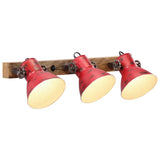 Vidaxl wandlamp 25 w e27 65x25 cm verweerd rood - afbeelding 1