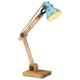 Vidaxl bureaulamp 25 w e27 23x18x96 cm verweerd blauw