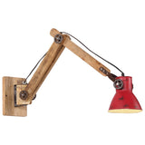 Vidaxl wandlamp 25 w e27 96x15x20 cm verweerd rood - afbeelding 1