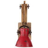Vidaxl wandlamp 25 w e27 96x15x20 cm verweerd rood - afbeelding 3