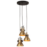 Vidaxl hanglamp 25 w e27 30x30x100 cm antiek messingkleurig - afbeelding 1