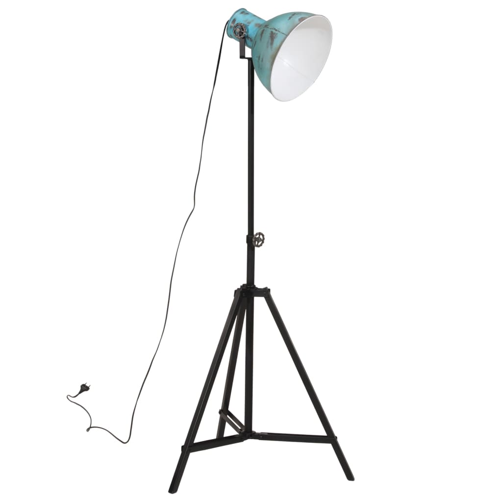 Vidaxl vloerlamp 25 w e27 61x61x90 150 cm verweerd blauw