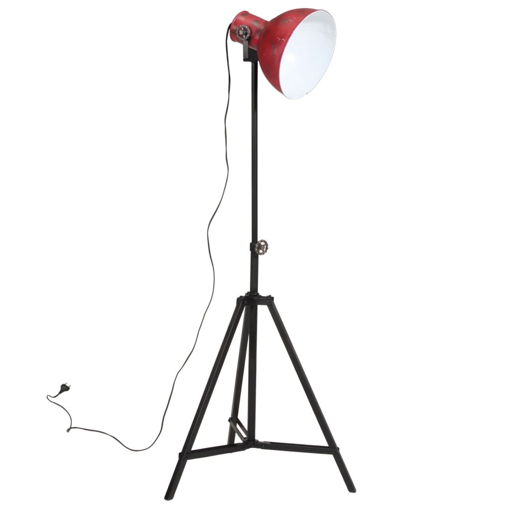 Vidaxl vloerlamp 25 w e27 61x61x90 150 cm verweerd rood