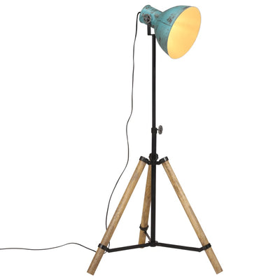 Vidaxl vloerlamp 25 w e27 75x75x90-150 cm verweerd blauw