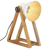 Vidaxl bureaulamp 25 w e27 30x17x40 cm wit - afbeelding 1