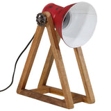 Vidaxl bureaulamp 25 w e27 30x17x40 cm verweerd rood - afbeelding 2