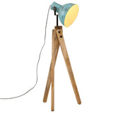 Vidaxl vloerlamp 25 w e27 45x45x120 cm verweerd blauw - afbeelding 1