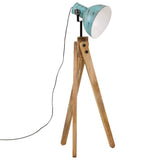 Vidaxl vloerlamp 25 w e27 45x45x120 cm verweerd blauw - afbeelding 2