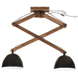 Vidaxl plafondlamp 25 w e27 29x18x85 cm zwart - afbeelding 3
