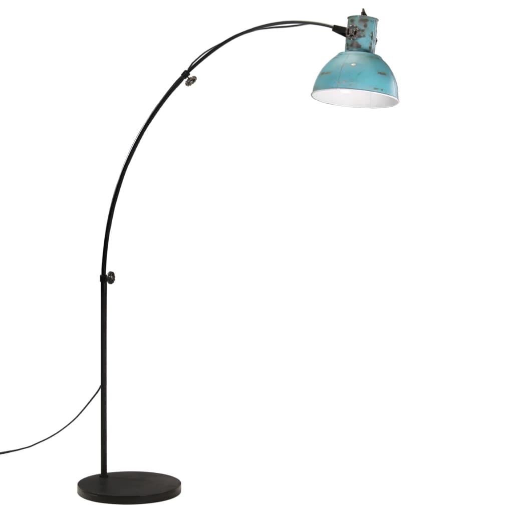 Vidaxl vloerlamp 25 w e27 150 cm verweerd blauw