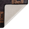 Vidaxl vloerkleed wasbaar anti-slip 150x230 cm zwart en goudkleurig