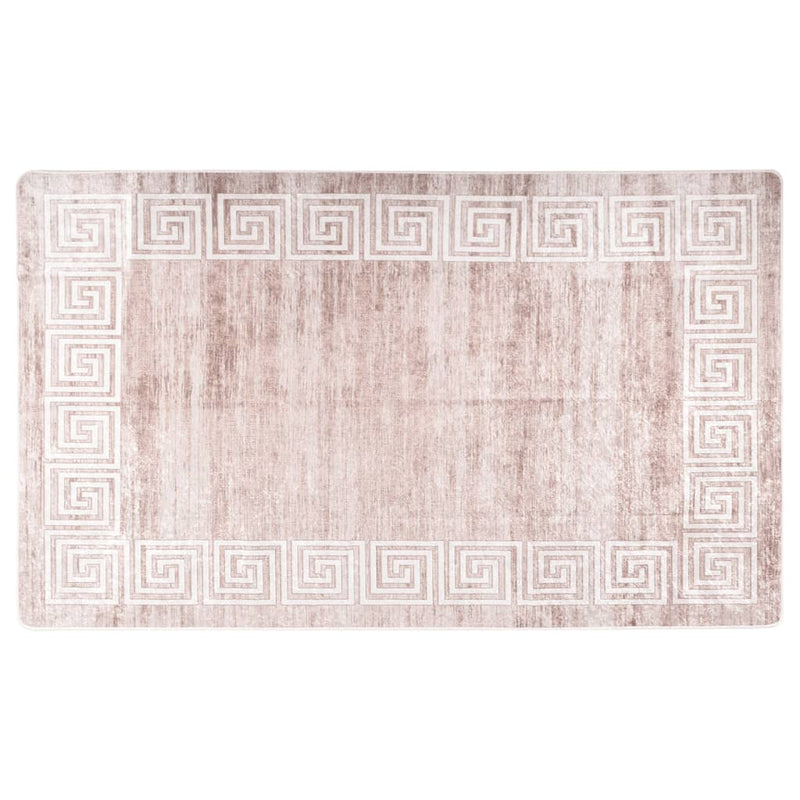 Vidaxl vloerkleed wasbaar anti-slip 120x170 cm beige