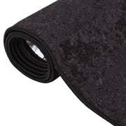 Vidaxl vloerkleed wasbaar anti-slip 150x230 cm antracietkleurig - afbeelding 3