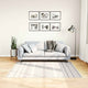 Vidaxl vloerkleed wasbaar 120x170 cm zwart en wit