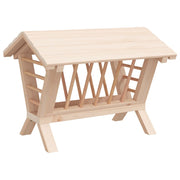 Vidaxl hooiruif voor konijnen 44x33x33 cm massief vurenhout - afbeelding 3