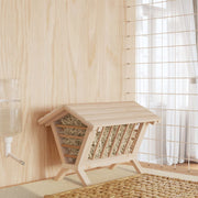 Vidaxl hooiruif voor konijnen 44x33x33 cm massief vurenhout - afbeelding 1