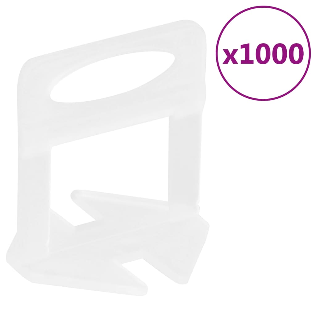 Vidaxl nivelleerklemmen voor tegels 1000 st 3 mm